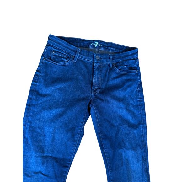 7 For All mankind Kimmie dark wash denim blue jeans - Picture 6 of 7